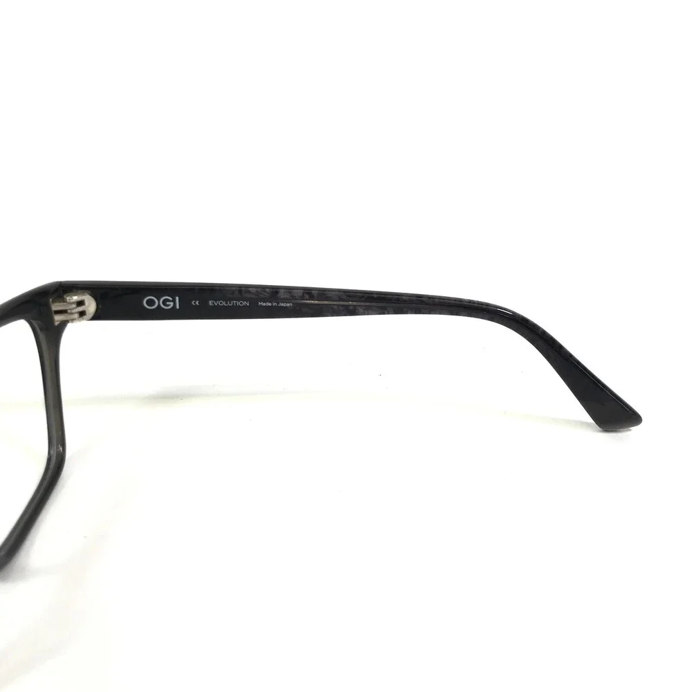 OGI Eyeglasses Frames 9246/2281 Black Clear Purple Cat Eye Full Rim 52-17-140